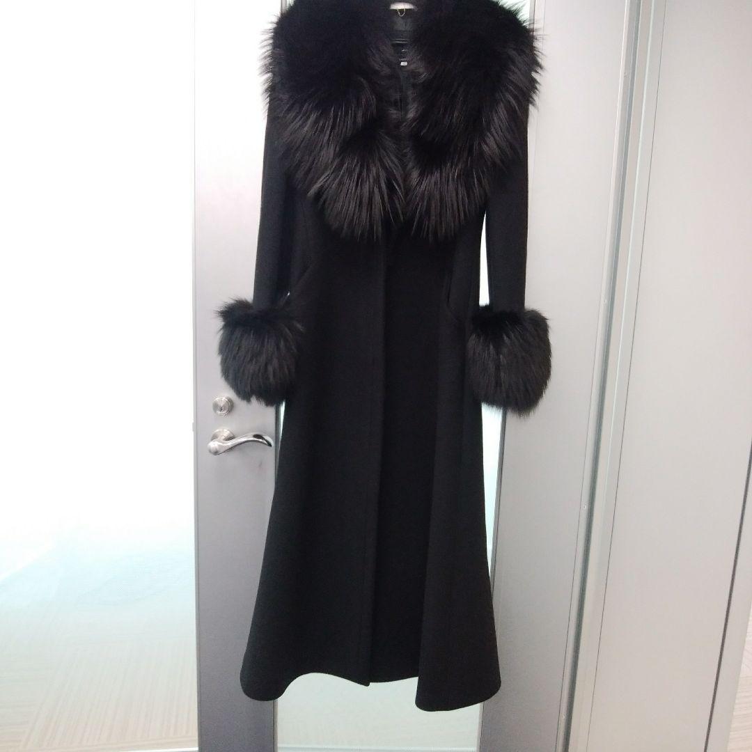 新品　ジョルジオアルマーニ　ファー付カシミアコート
