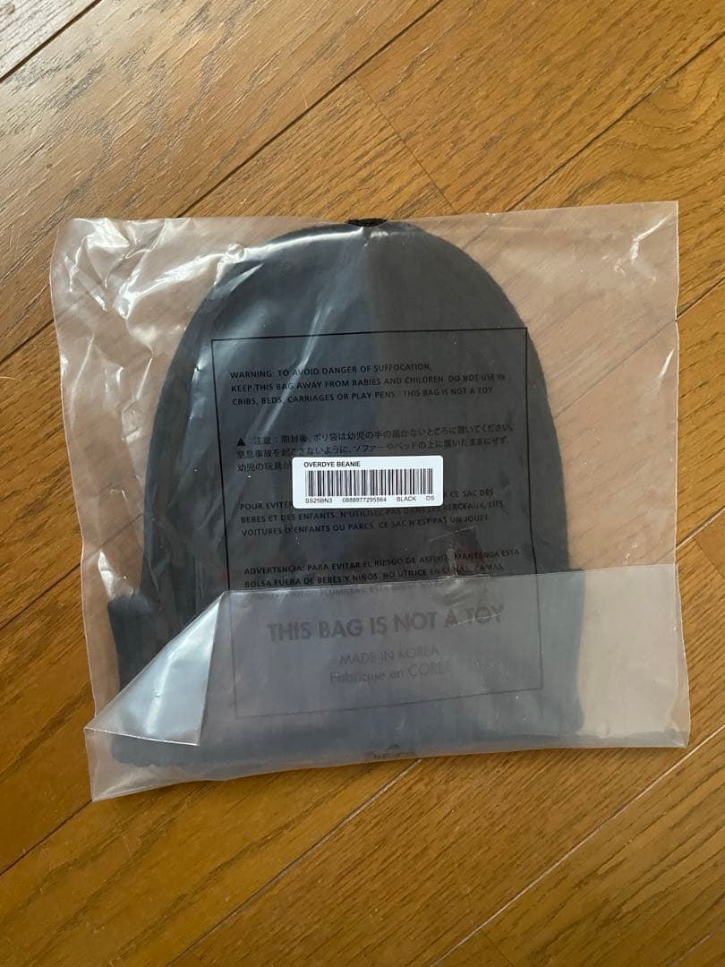 帽子 Supreme Overdyed Beanie \"Black\" (25SS)