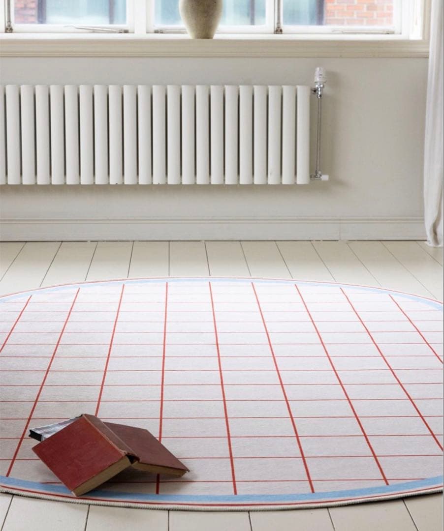 Ohouse BWTZラグ タイルチェック レッド 韓国インテリア160×240