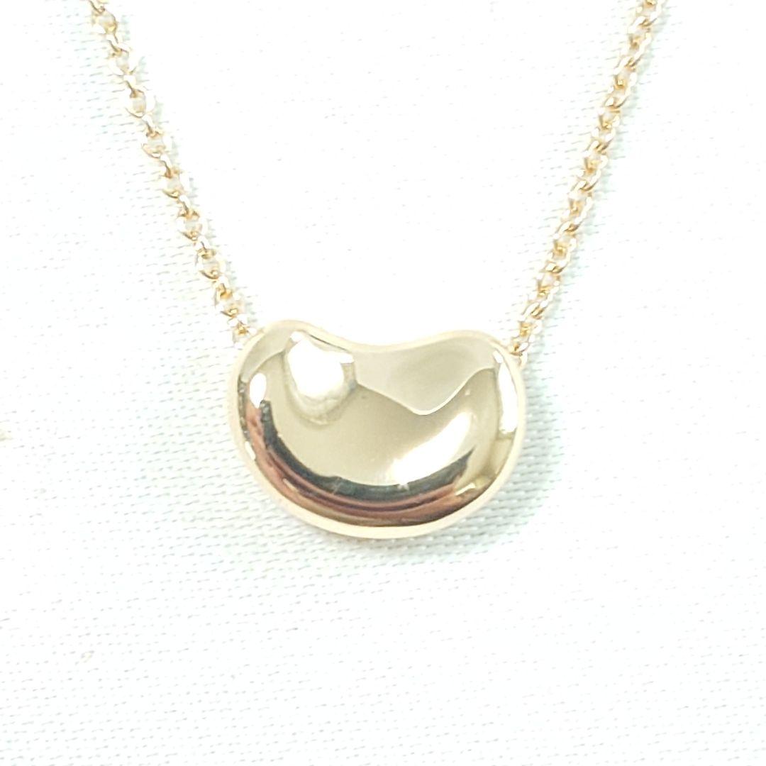 【美品】TIFFANY ティファニー K18YG ビーンズ ネックレス 7305