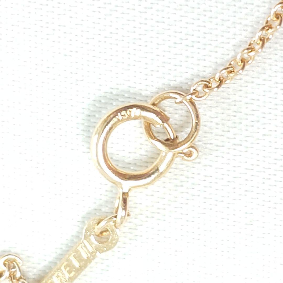【美品】TIFFANY ティファニー K18YG ビーンズ ネックレス 7305