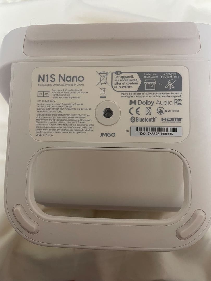 【数時間使用したのみ】JMGO N1S Nano プロジェクター本体