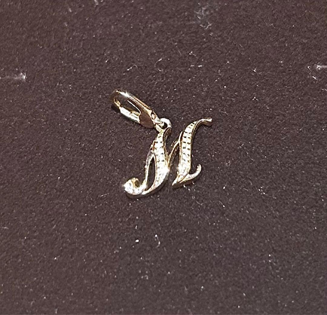 NOMBRE ゆきざき　イニシャルチャーム M K18 ダイヤ