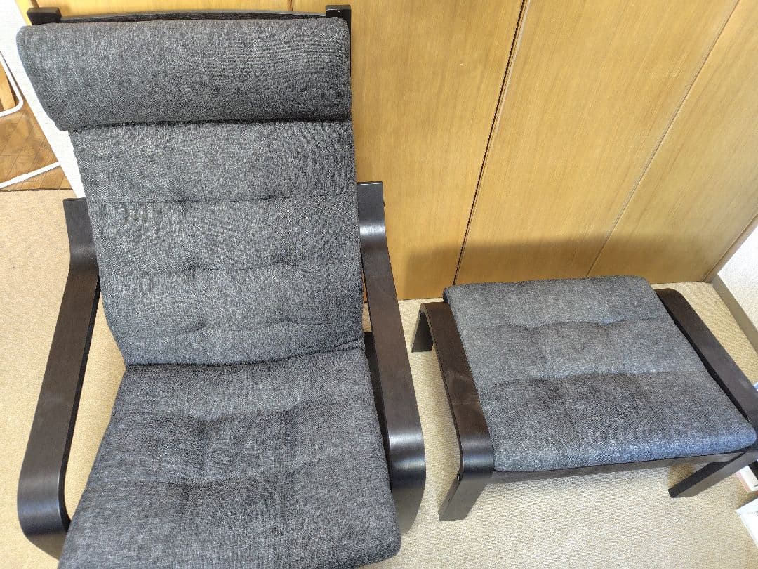 POANG ポエング オッドマン付 1人掛けソファ　1人掛けチェア