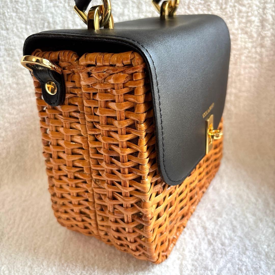 【未使用品】VIOLAd'ORO ヴィオラドーロ かごバッグ　ショルダー