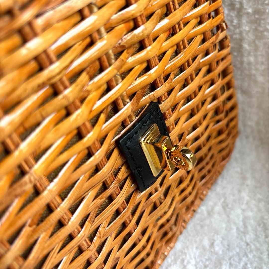 【未使用品】VIOLAd'ORO ヴィオラドーロ かごバッグ　ショルダー