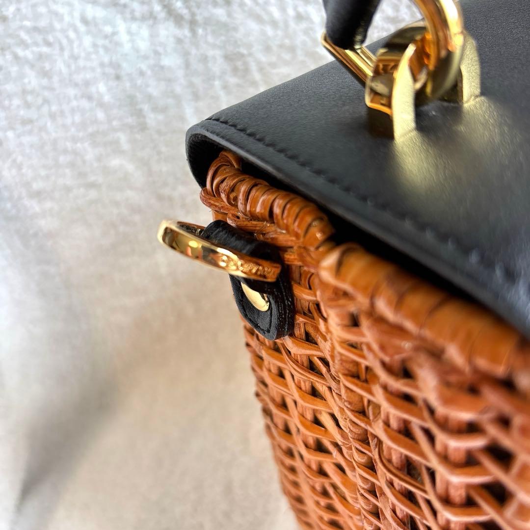 【未使用品】VIOLAd'ORO ヴィオラドーロ かごバッグ　ショルダー