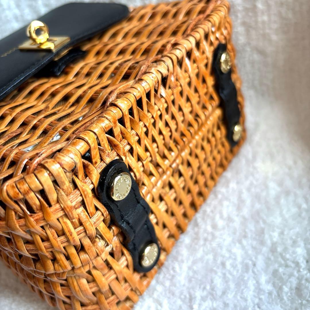 【未使用品】VIOLAd'ORO ヴィオラドーロ かごバッグ　ショルダー