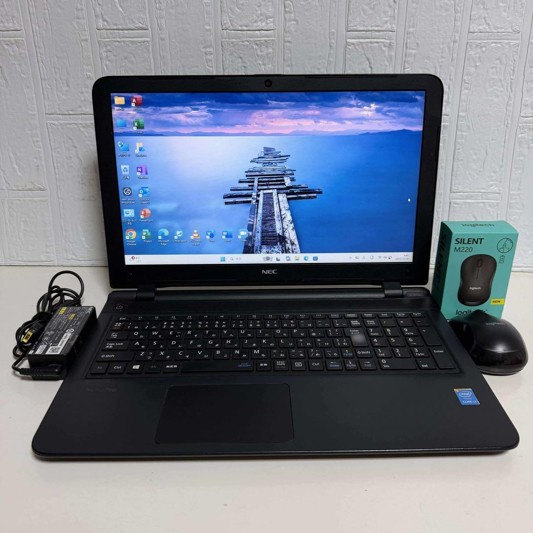 Windows11 オフィス付き　高速起動SSD Webカメラ　NECノートPC