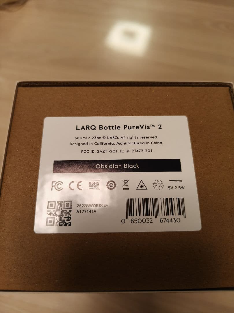 h*u様 LARQ Bottle PureVis 2 Black 680ml