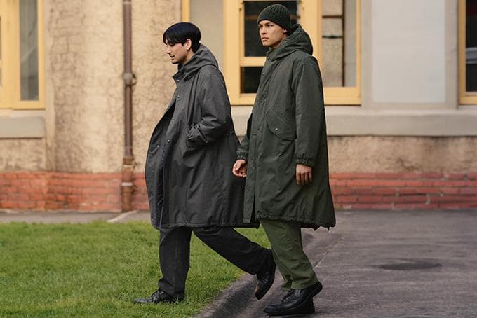 ユニクロ&エンジニアードガーメンツ パフテックフーディッドコート XS グレー