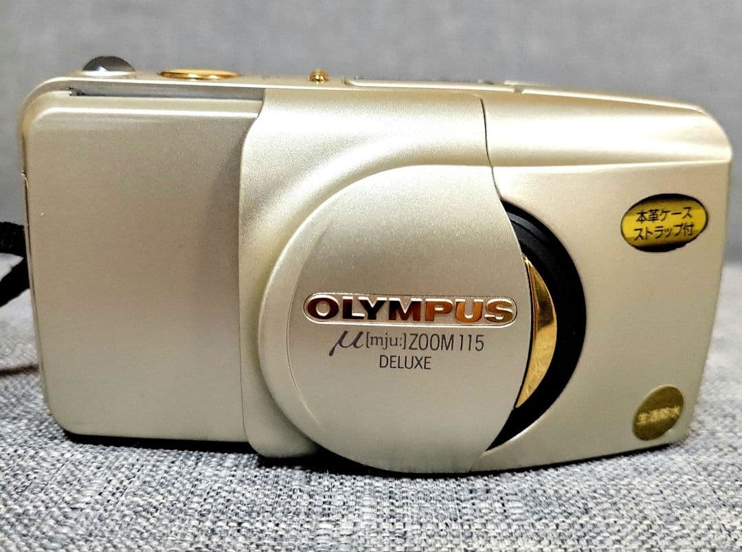 olympus μ zoom 115 deluxe ミニ三脚・ケース・リモコン付