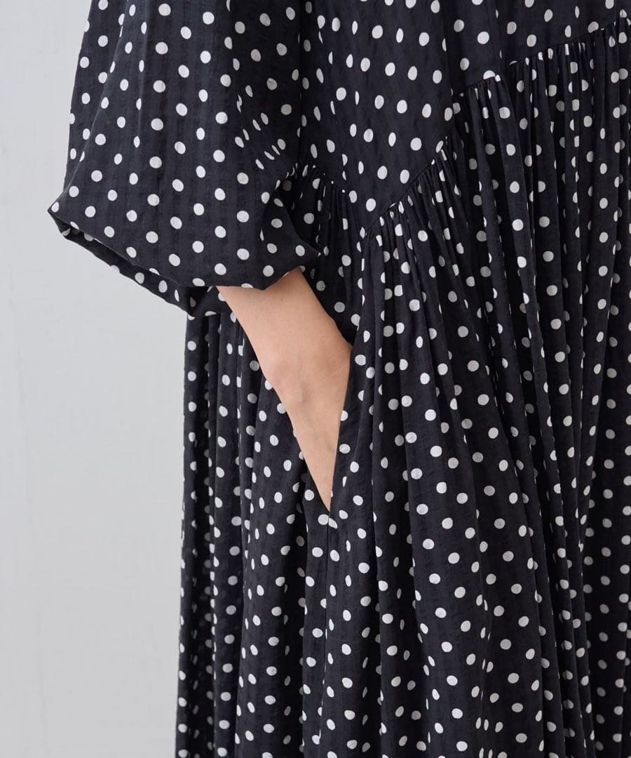 ビアズリー　BEARDSLEY ドットギャザー　ワンピース　サイズ1 M L用