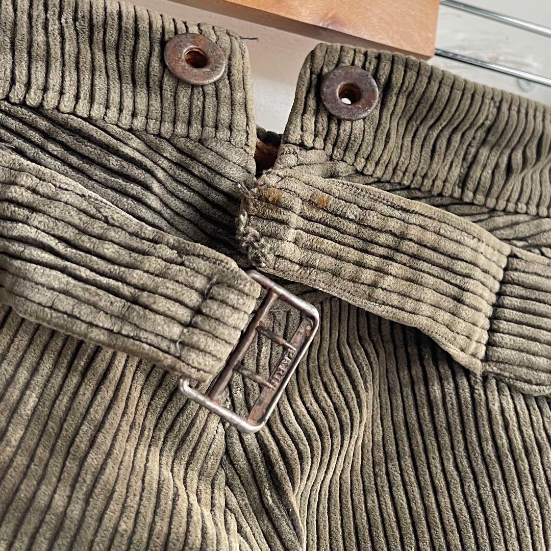 30s 40s モンサンミッシェル コーデュロイパンツ ヴィンテージ 古着
