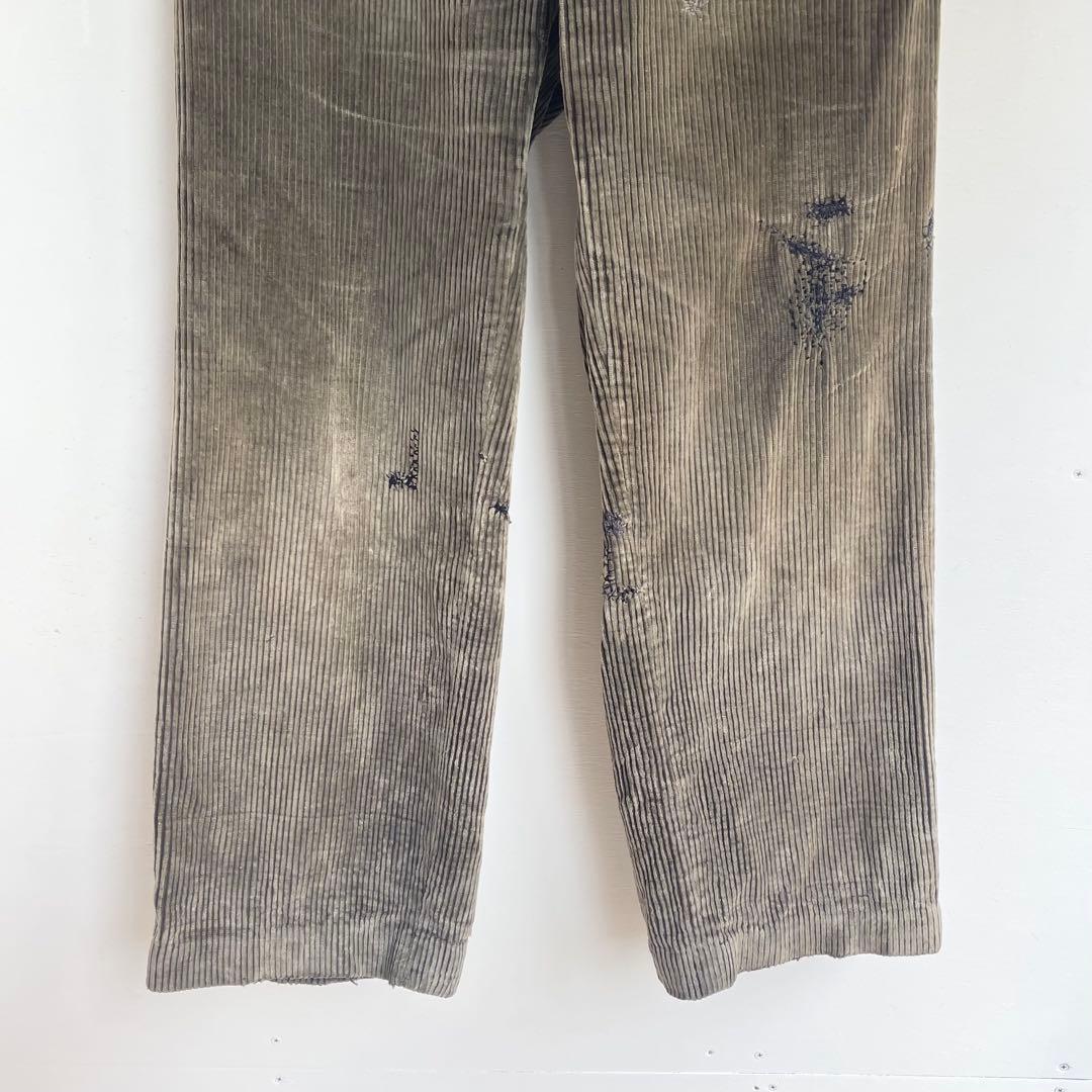 30s 40s モンサンミッシェル コーデュロイパンツ ヴィンテージ 古着