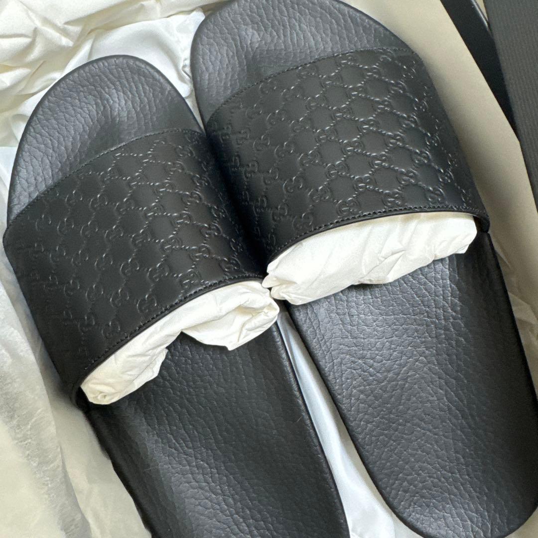 GUCCI ブラック サンダル　シティサンダル