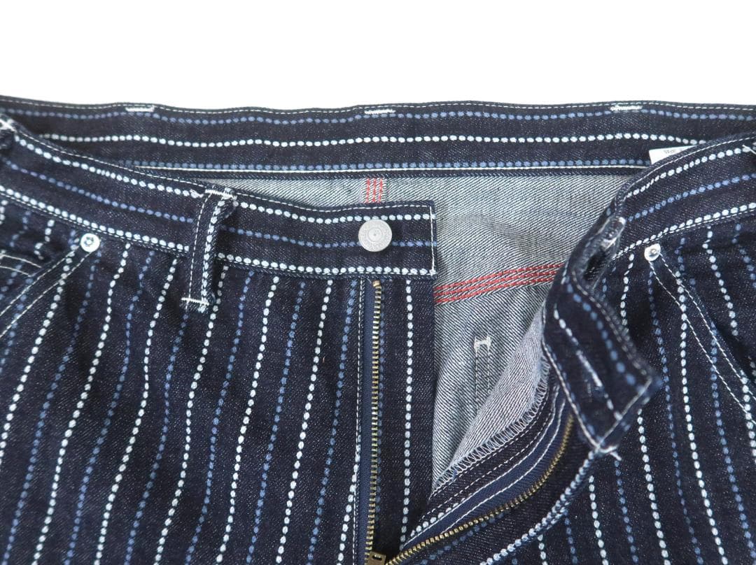 3401 美品 児島ジーンズ バイカラーウォバッシュペインターパンツ【G】.