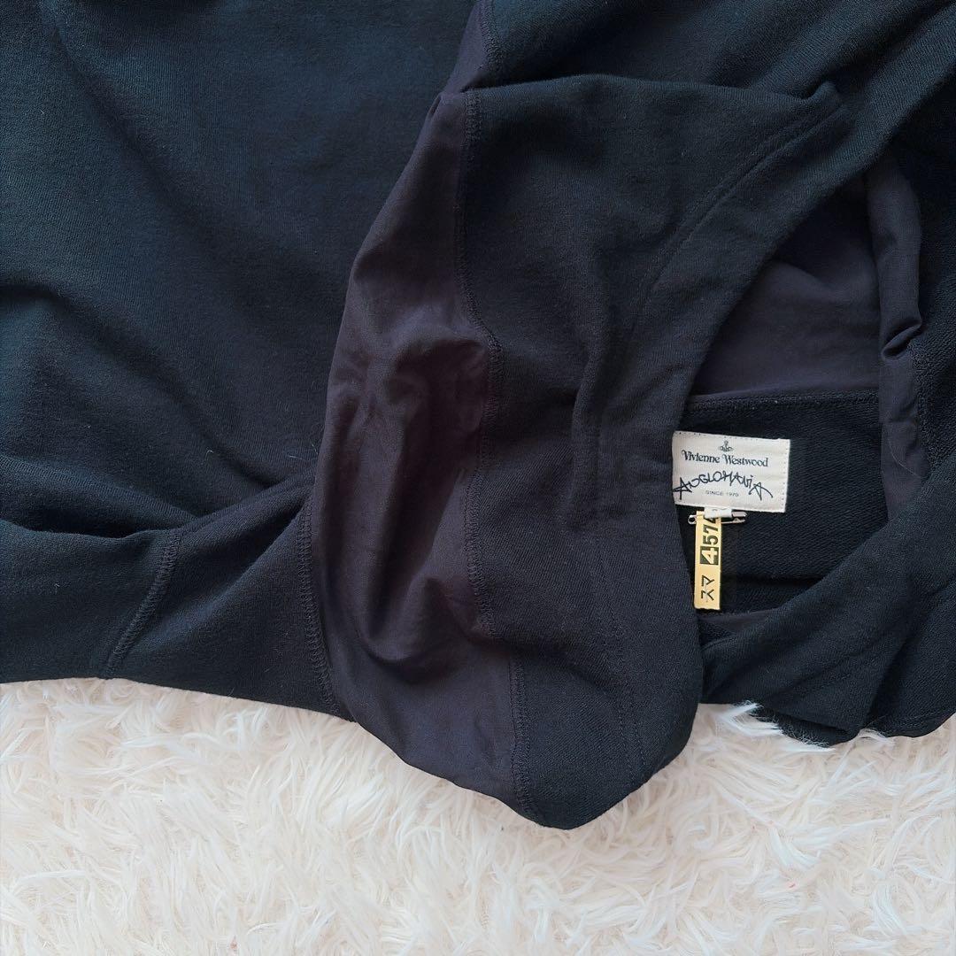 ヴィヴィアンウエストウッド　アングロマニア　変形パーカー　オーブ刺繍　異素材切替