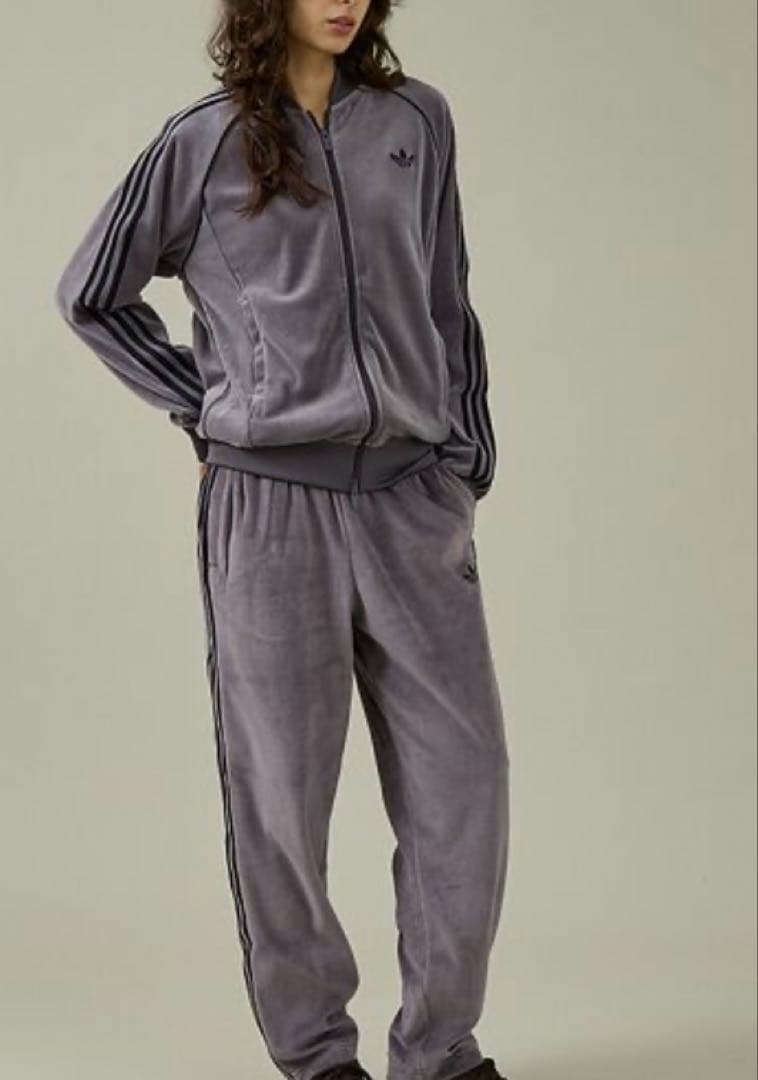 ＜adidas Originals＞ベロア トラックジャケットユニセックスM