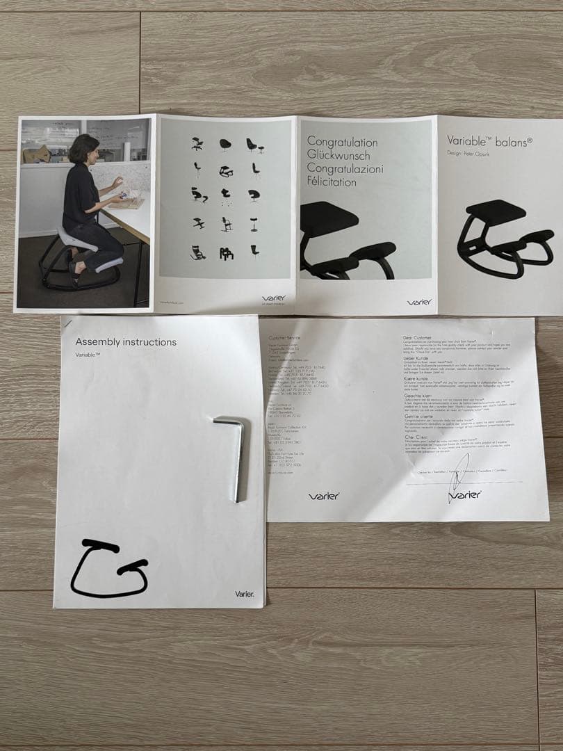 Varier（ヴァリエール）バランスチェア 黒