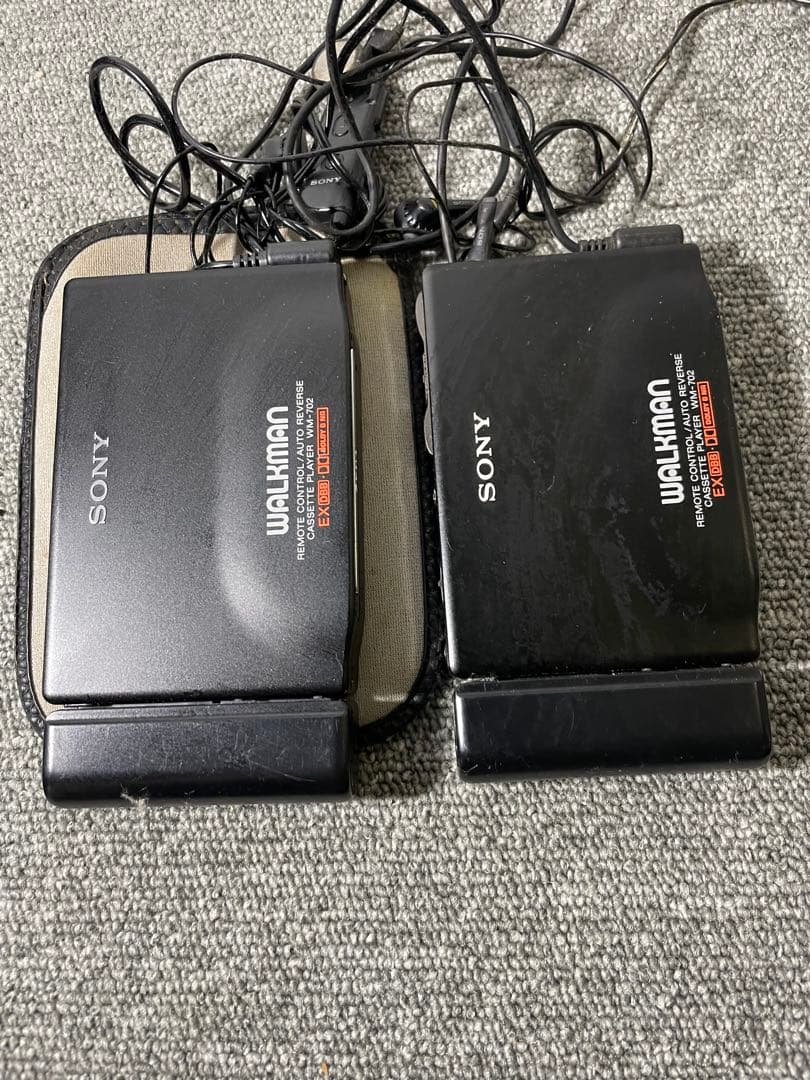2台SONY カセットウォークマン WM-702 ジャンク