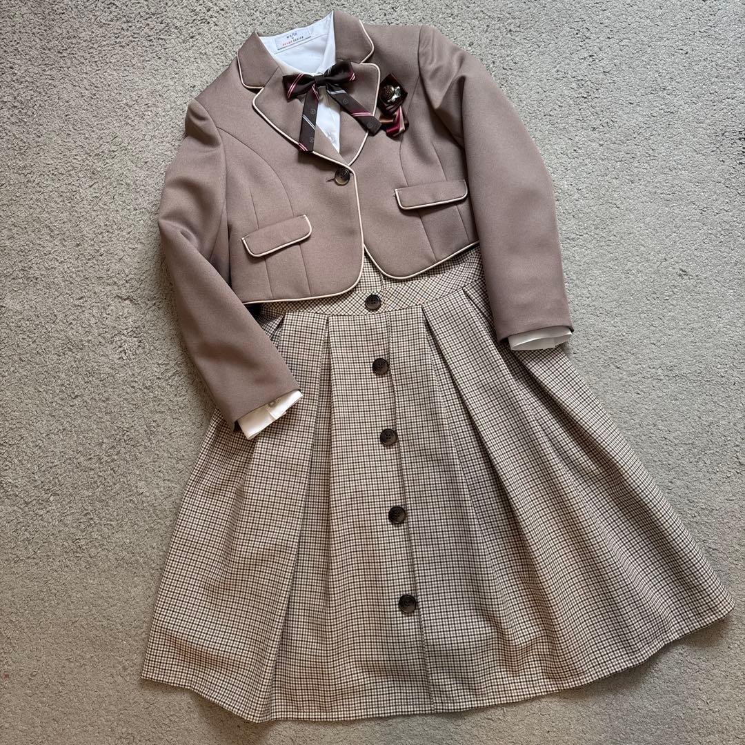 【BEAMS】ブラウン フォーマルスーツ 150㎝