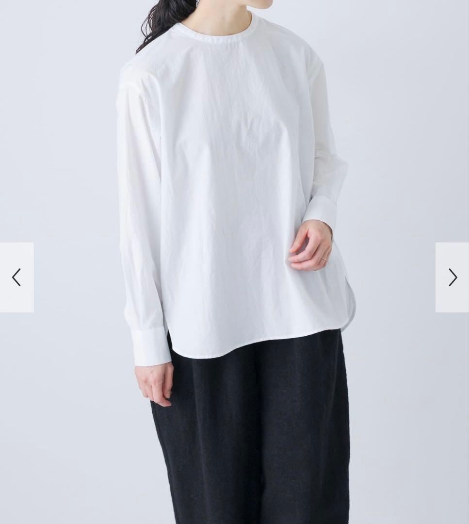 かぐれコットンクルーネックプルオーバーシャツ