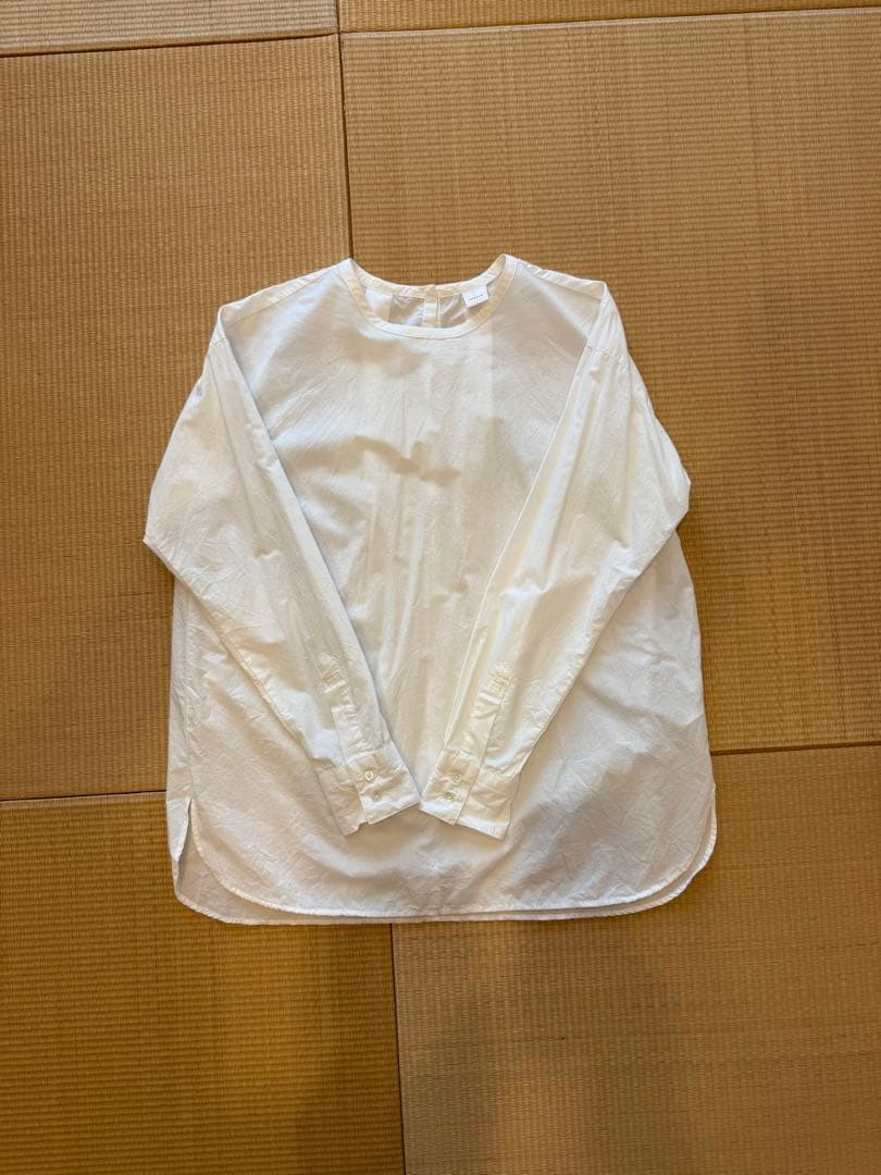 かぐれコットンクルーネックプルオーバーシャツ