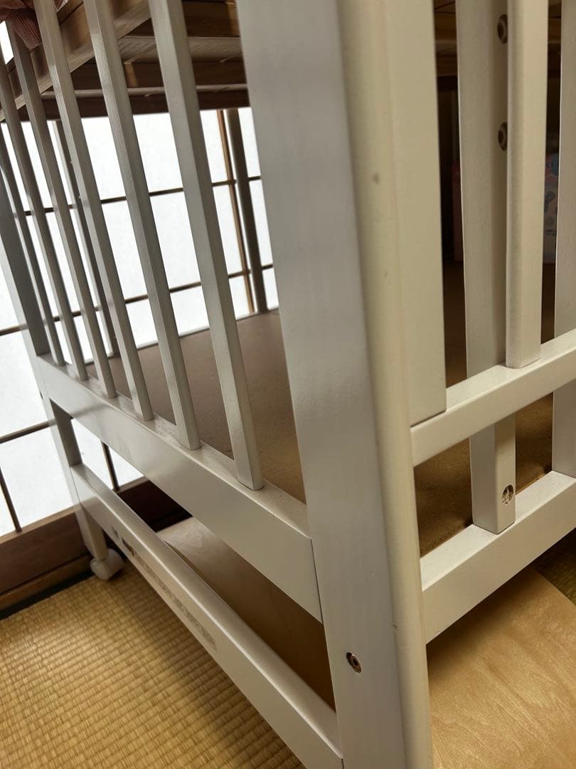 ハイシート　ベビーベッド　ホワイト　KATOJI カトージ