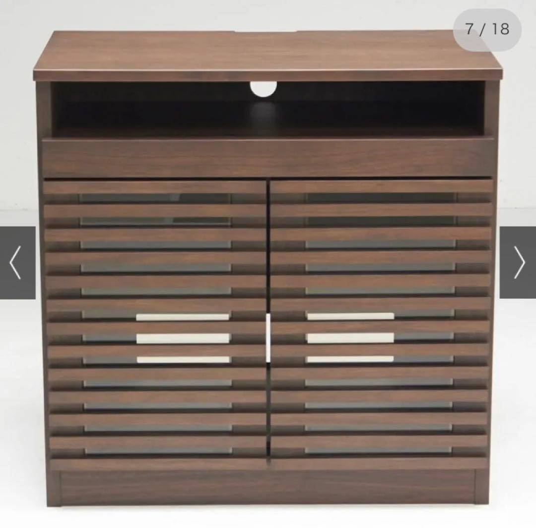 送料込み❗️ディノス【格子 プリンタ収納性 PCデスク】80×80×45(cm)