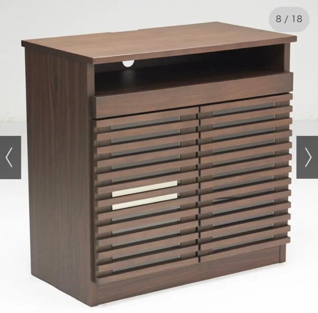 送料込み❗️ディノス【格子 プリンタ収納性 PCデスク】80×80×45(cm)