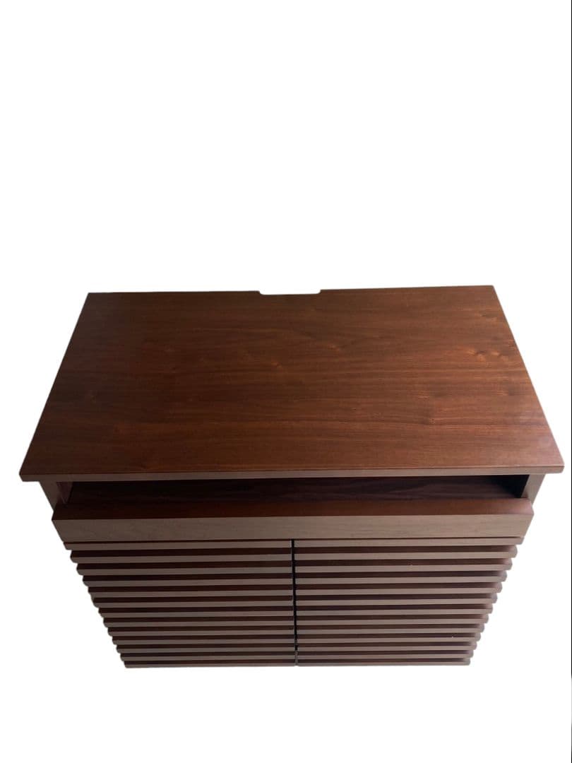 送料込み❗️ディノス【格子 プリンタ収納性 PCデスク】80×80×45(cm)