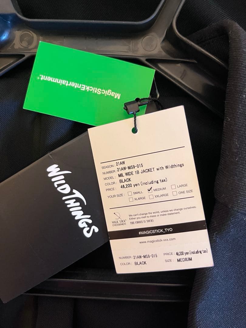 Magic Stick×WILD THINGSジャケット ブラック