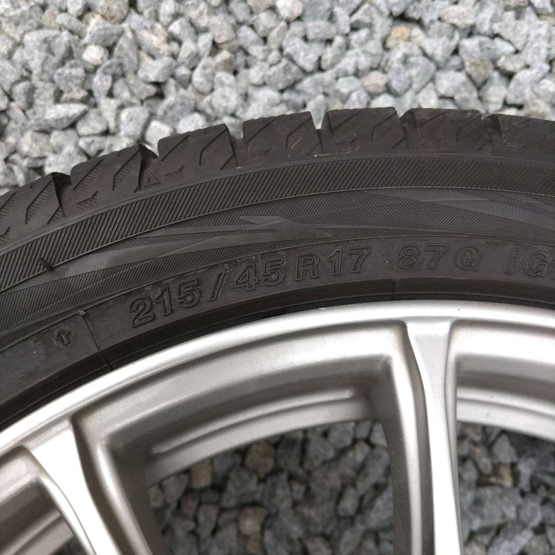 2本セット　215/45R17 スタッドレスタイヤ　ホイールセット➀