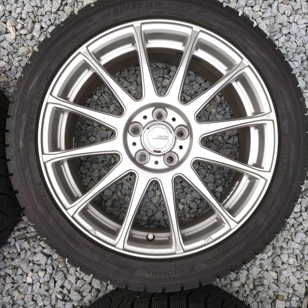 2本セット　215/45R17 スタッドレスタイヤ　ホイールセット➀