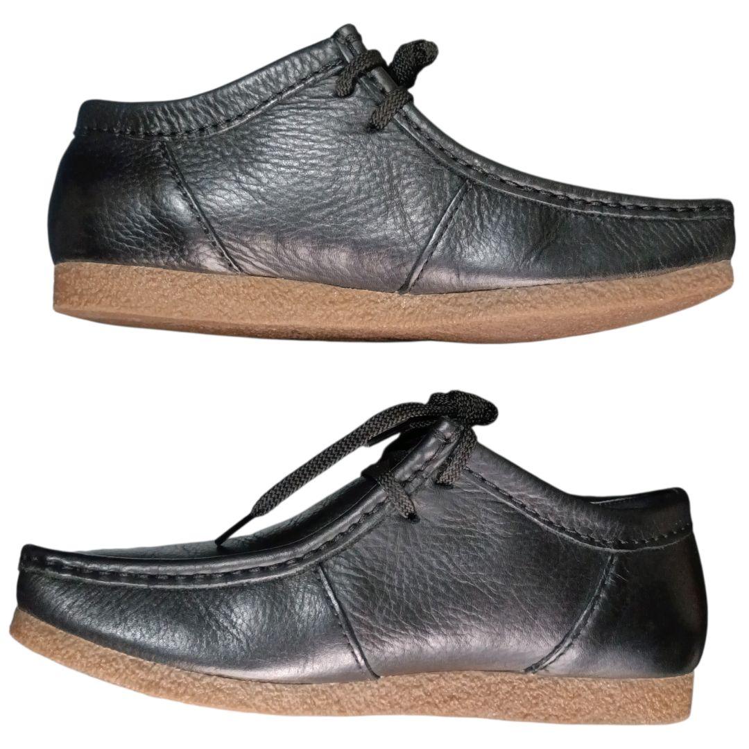 ✨Clarks Shacre2 Run 本革 ワラビー ブーツ 黒 UK6