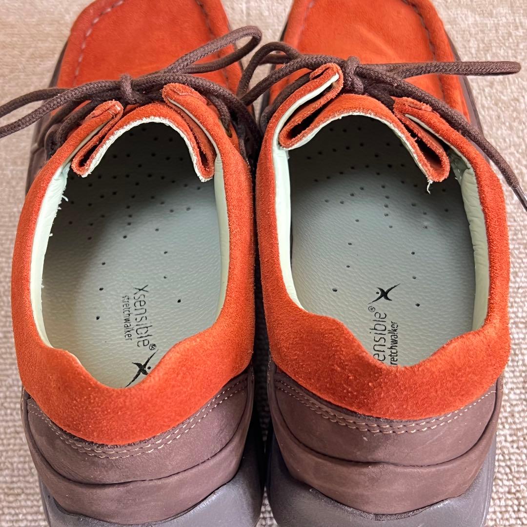 美品✨Xsensible ストレッチウォーカー ブラウン スエード 38