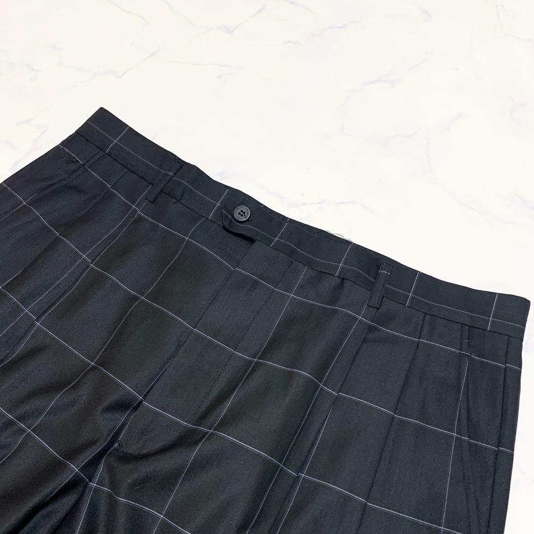 【美品】ジョルジオアルマーニ　ウィンドウペンチェック柄　セットアップ　スーツ