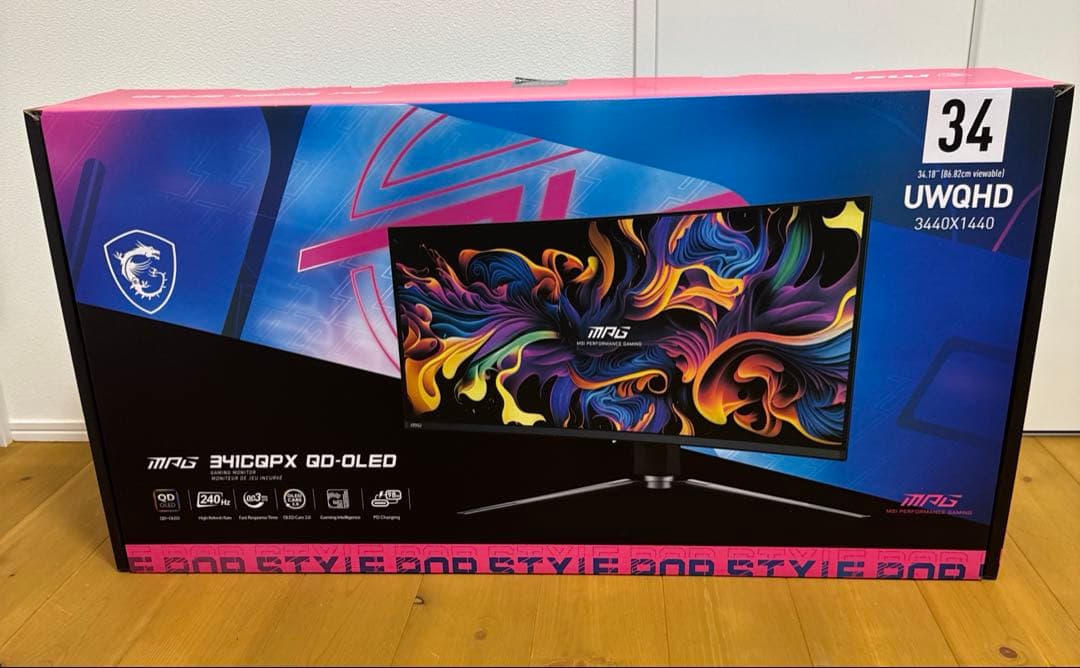 も*ー様 MSI MPG 341CQPX QD-OLED ウルトラワイドモニター