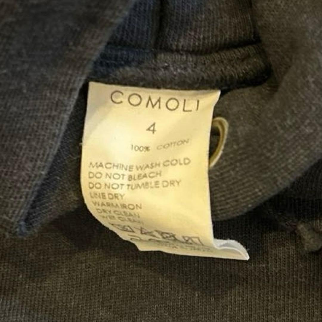 COMOLI コモリ コットン裏毛 パーカー サイズ4