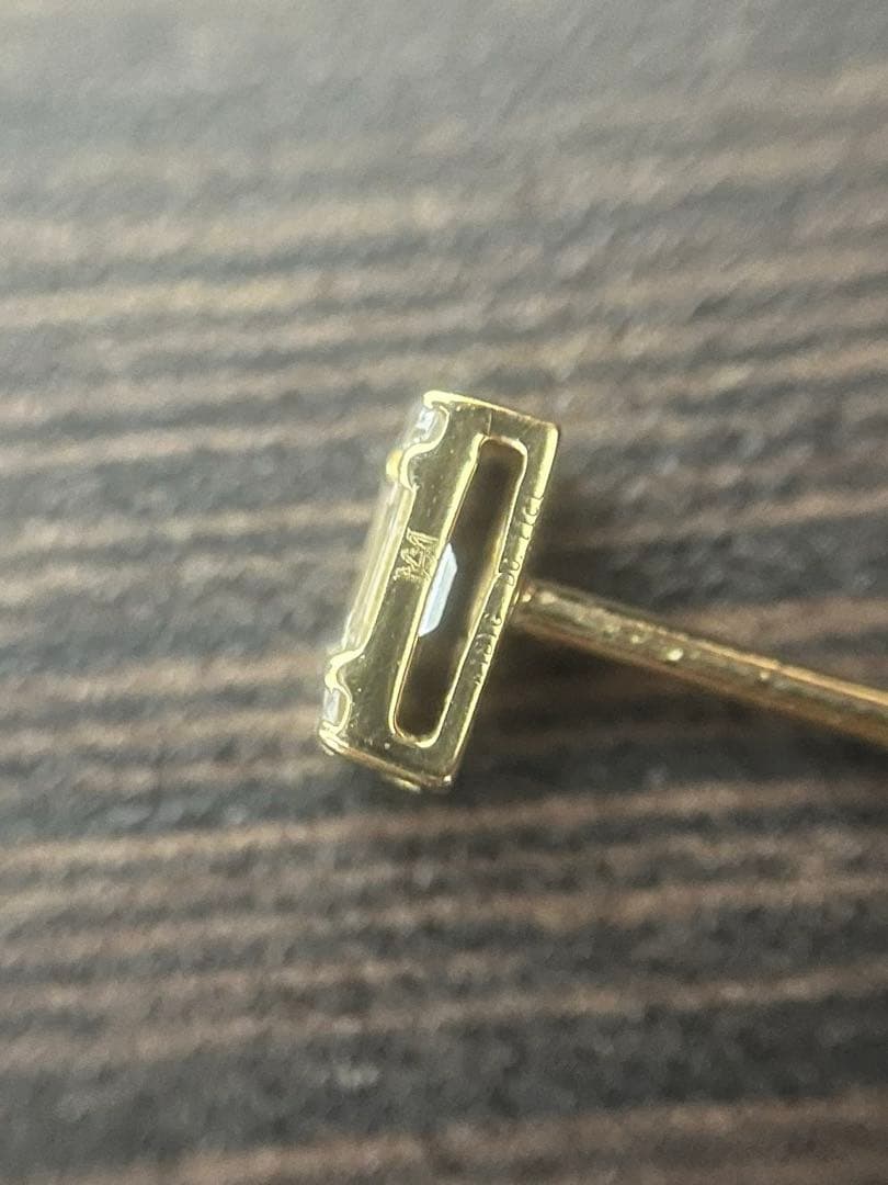 ミラモア　片耳　ダイヤモンドピアス