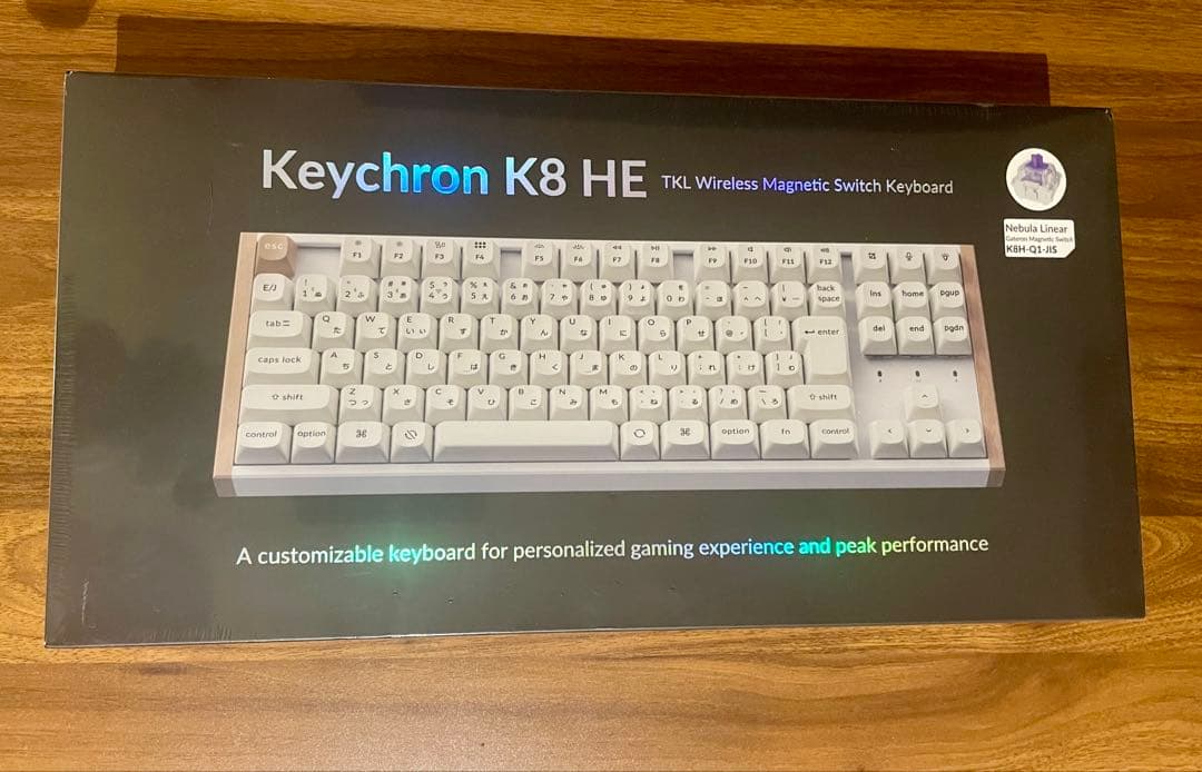 Keychron K8 HE メカニカルキーボード 日本語配列ブラック