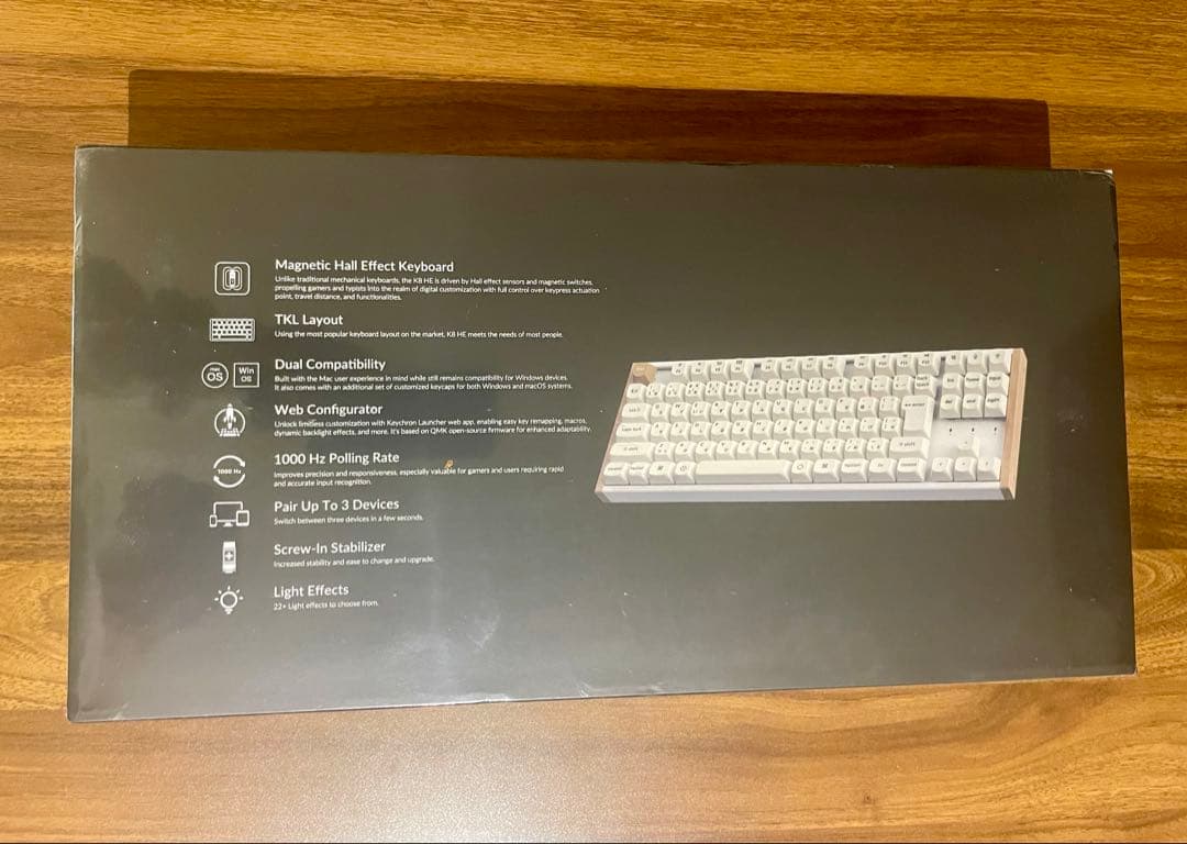 Keychron K8 HE メカニカルキーボード 日本語配列ブラック