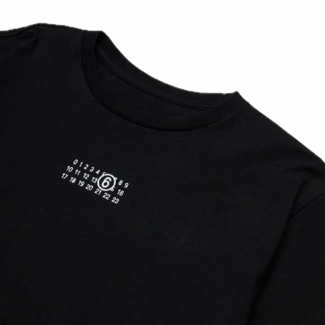 MM6 Maison Margiela キッズロゴプリント クロップドTシャツ
