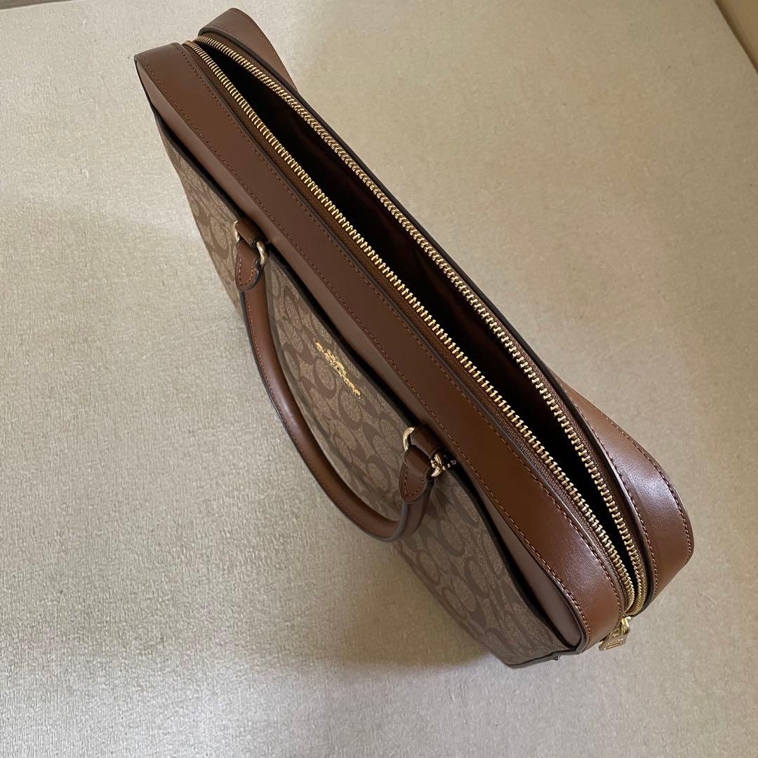 コーチ シグネチャー 2WAY ショルダーバッグ ビジネスバッグ ブリーフケース