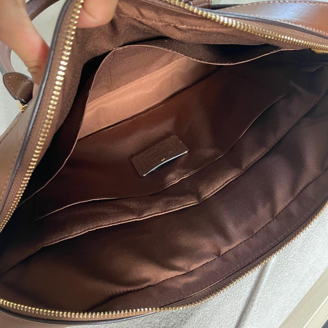 コーチ シグネチャー 2WAY ショルダーバッグ ビジネスバッグ ブリーフケース