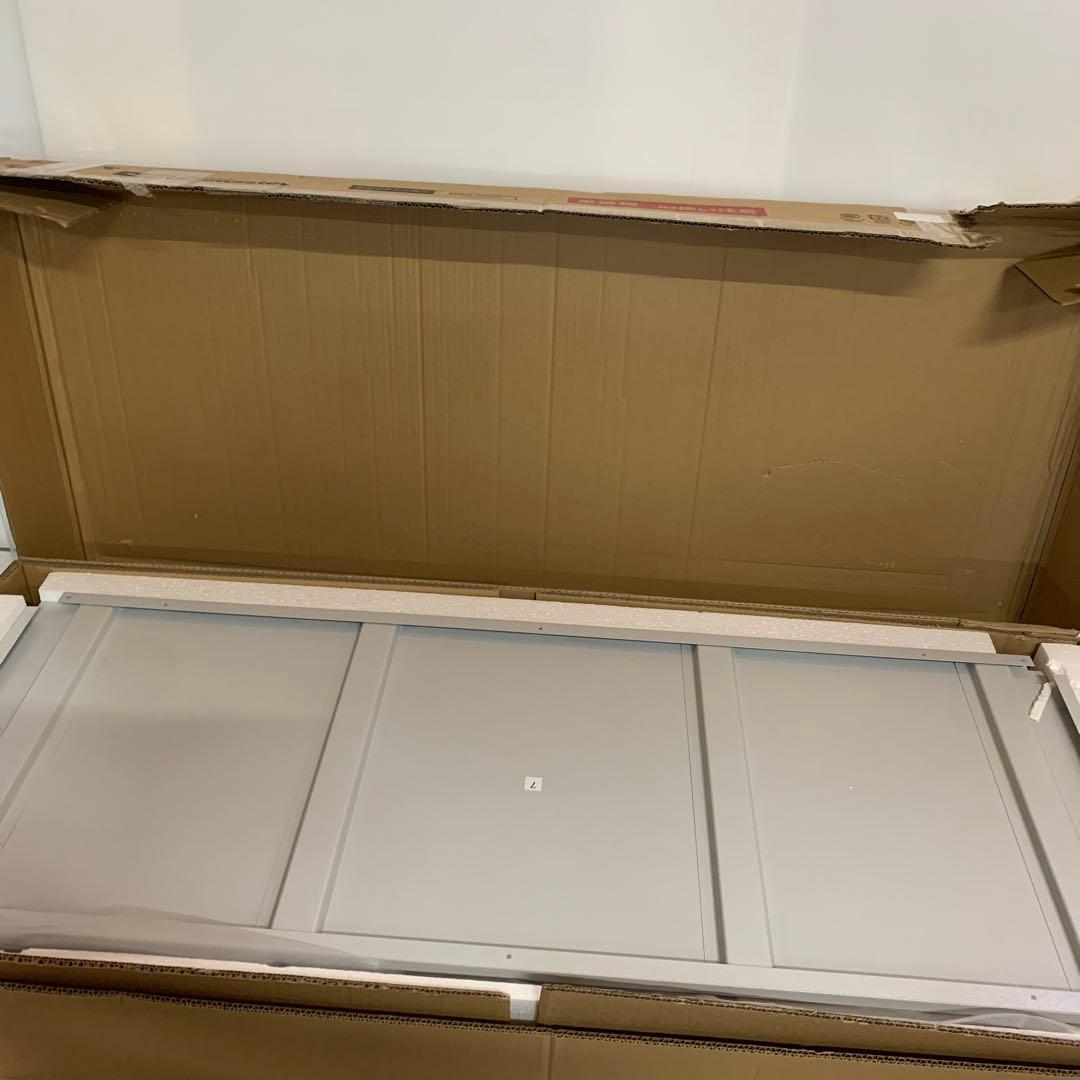 ガーデンマスター　ベンチストッカー スチール製 収納庫 MS2-1200 グレー