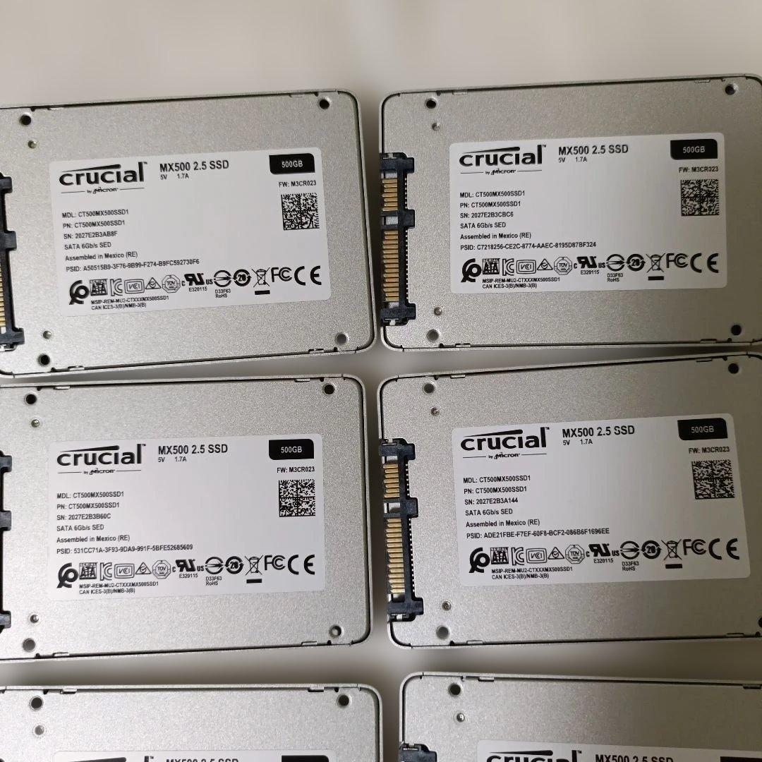 Crucial MX500 500GB SATA SSD 14個セット