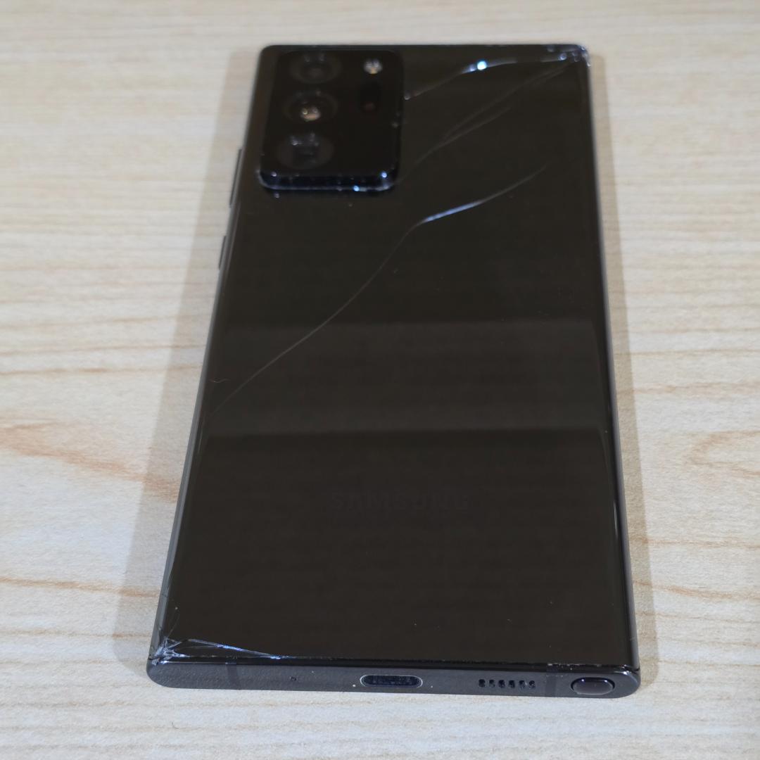 Galaxy Note 20 Ultra 5G 裏面に割れ有 機能は正常に動作可