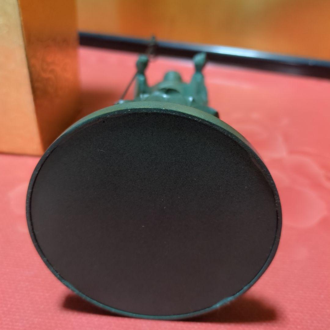 地蔵菩薩像 26cm 青銅色 箱付き